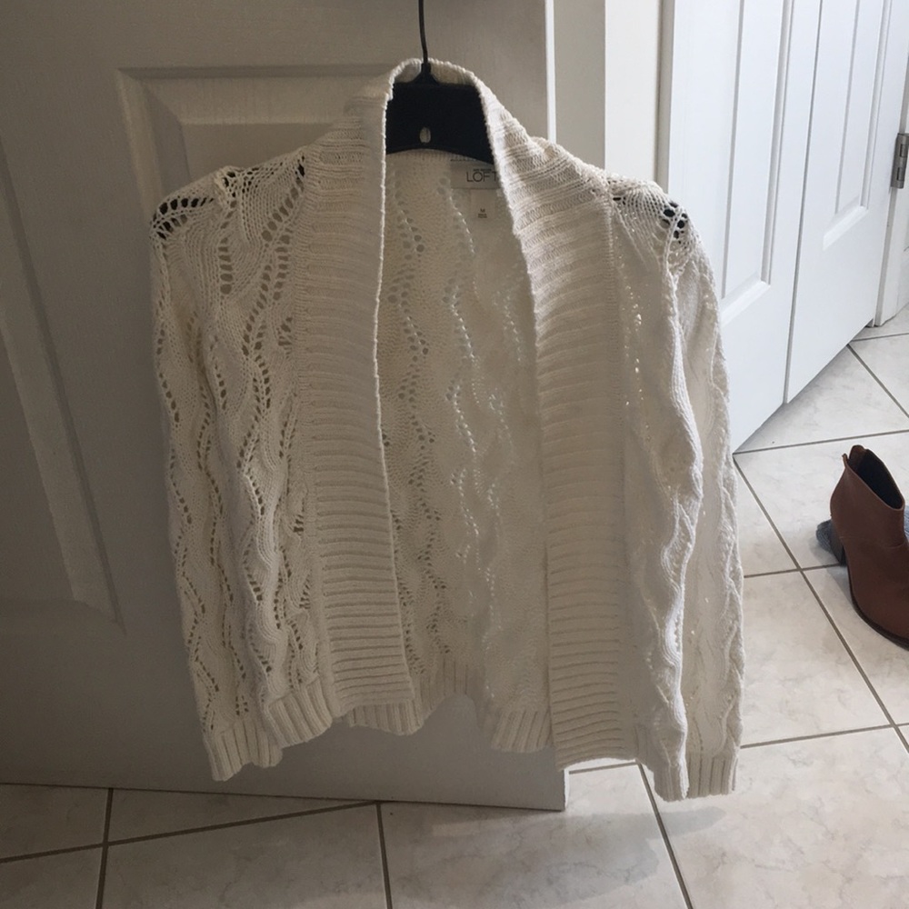 Loft Open Knit Cardigan